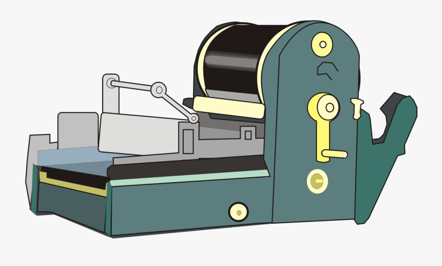 Mimeograph Machine, Transparent Clipart