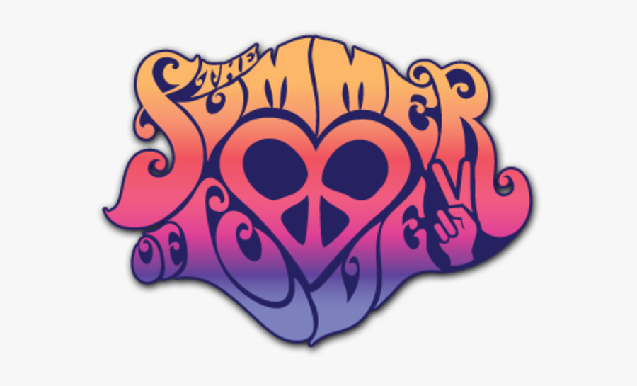 Summer Of Love 50th Anniversary Celebration - Hippie Logos, Transparent Clipart