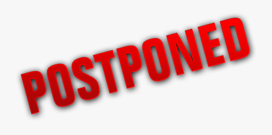 Postponed Logo, Transparent Clipart