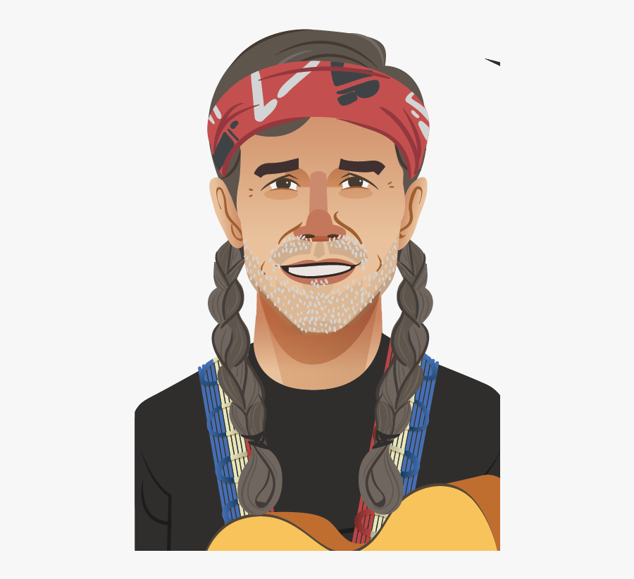 Willie Beto Nelson - Cartoon, Transparent Clipart