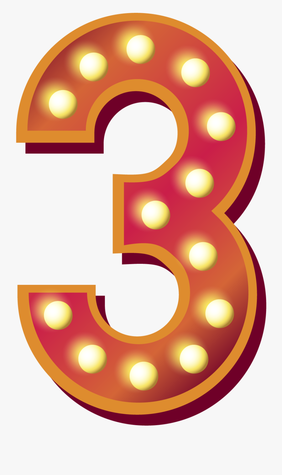 Transparent Fancy Numbers Clipart - Number 3 Png Transparent, Transparent Clipart