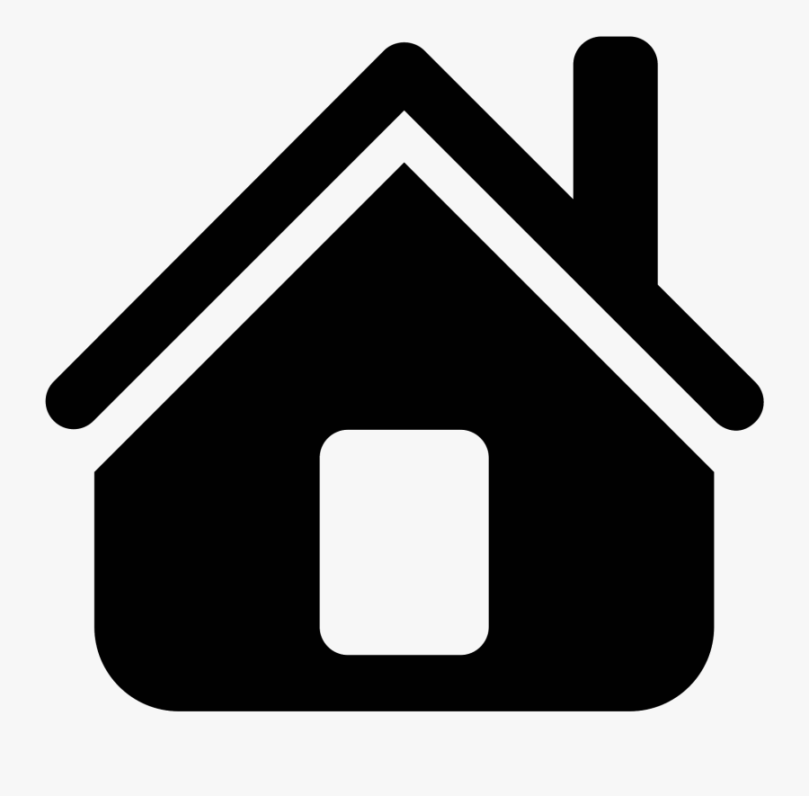 House Emoji Black And White, Transparent Clipart