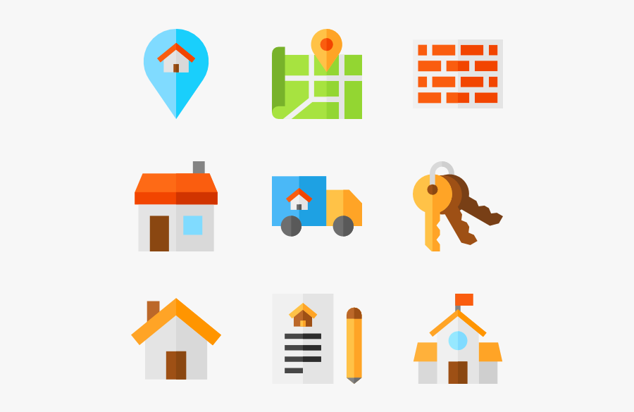 Real Estate, Transparent Clipart