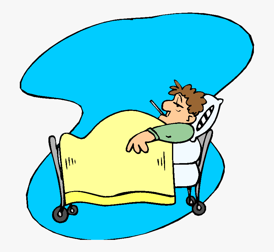 Handmade Sentiments Cards - Sick Person In Bed, Transparent Clipart