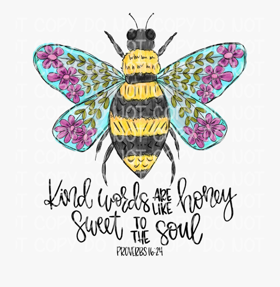 Kind Words Are Like Honey Sweet, Transparent Clipart
