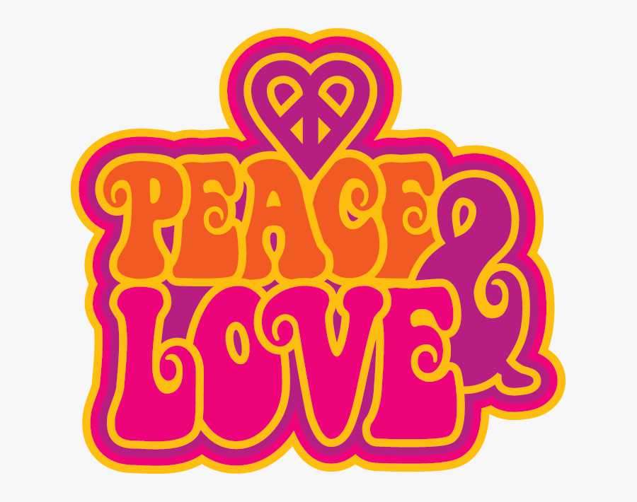 S Slang - Peace And Love 60s Png, Transparent Clipart