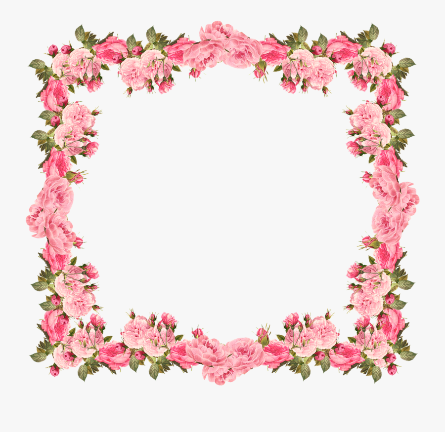 Wedding Invitation Baby Shower Flower Clip Art - Floral Bottom Border Design, Transparent Clipart