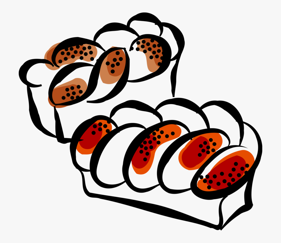 Vector Illustration Of Staple Food Baked Bread Loaves, Transparent Clipart