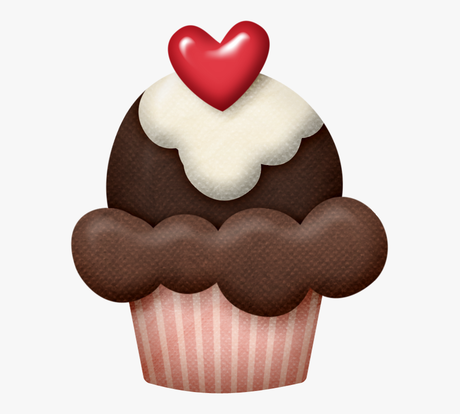 Transparent Cupcake Clipart Png - Imagenes De Cupcake En Caricatura, Transparent Clipart