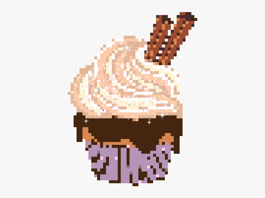#cupcake #delicious #cute #picsart #pixel #pixelart - Illustration, Transparent Clipart