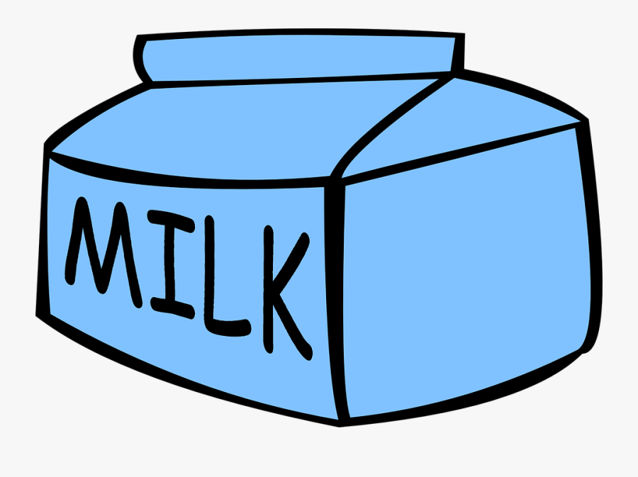 Milk Pack Blue - Transparent Background Clipart Milk, Transparent Clipart