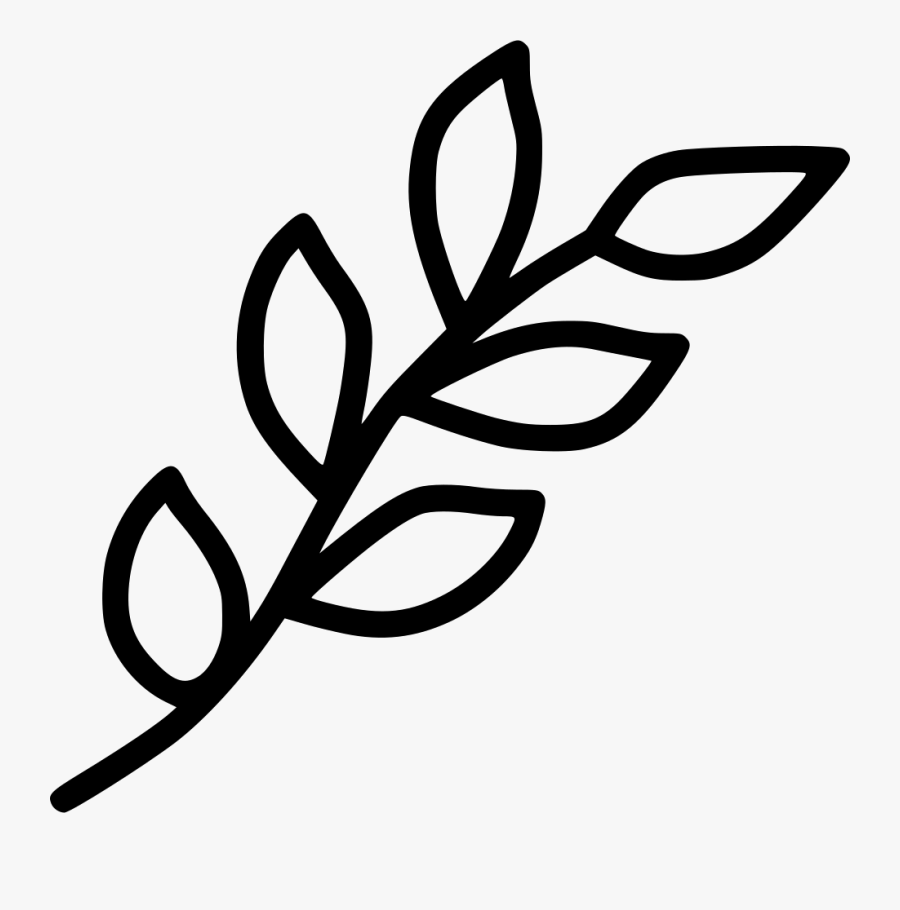 Branch With Leaves Clip Art, Transparent Clipart