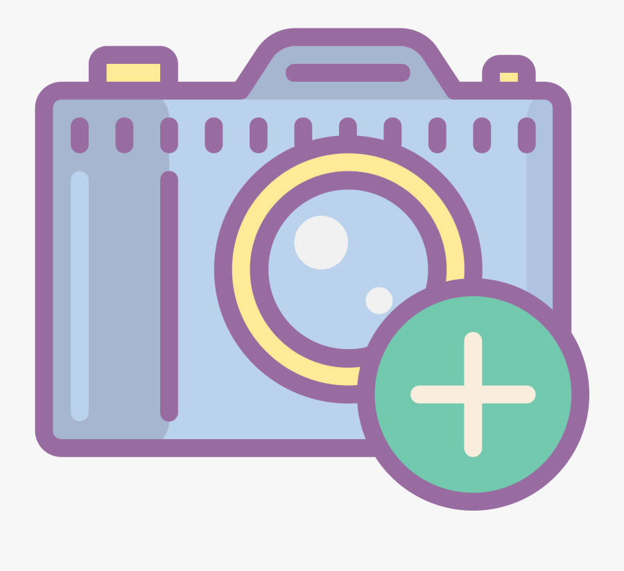 Add Icon Free Download - Camera Graphic Transparent Background, Transparent Clipart