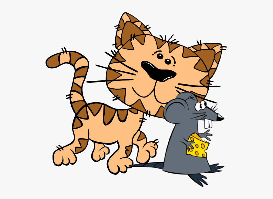 Behind Clip Art - Cat Cartoon Transparent Background, Transparent Clipart