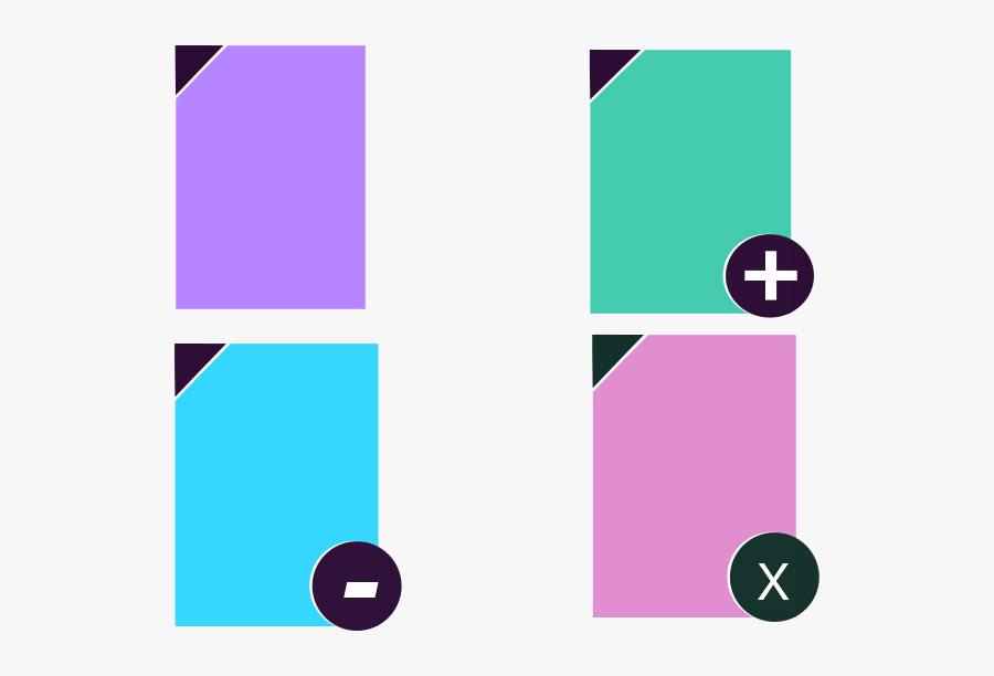 Files, Add File, Delete File, Duplicate Files - Graphic Design, Transparent Clipart