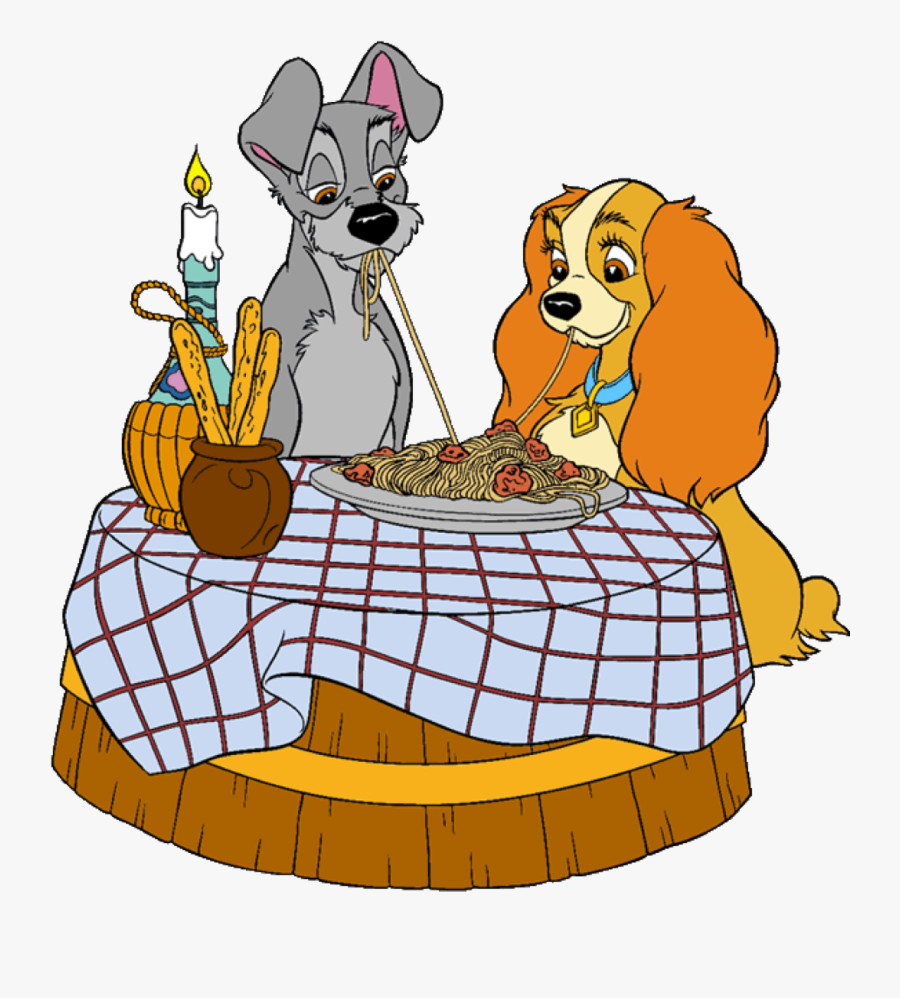 Clip Art - Lady And The Tramp & Balto And Jenna, Transparent Clipart