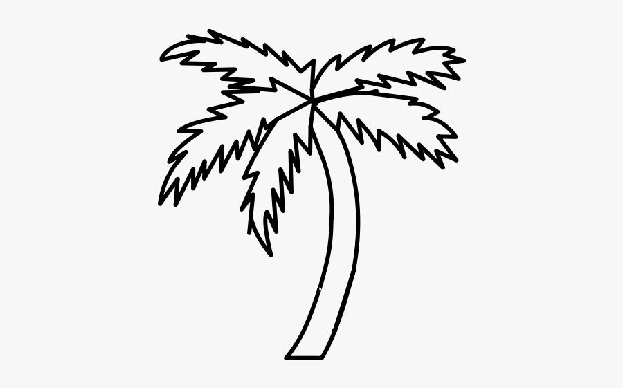 Palm Tree Rubber Stamp"
 Class="lazyload Lazyload Mirage - Clipart Coloring Palm Tree, Transparent Clipart