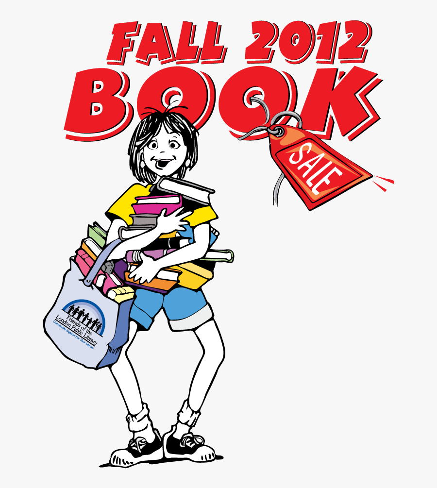 Friends Of London Public Library Annual Book Sale - Cartoon, Transparent Clipart