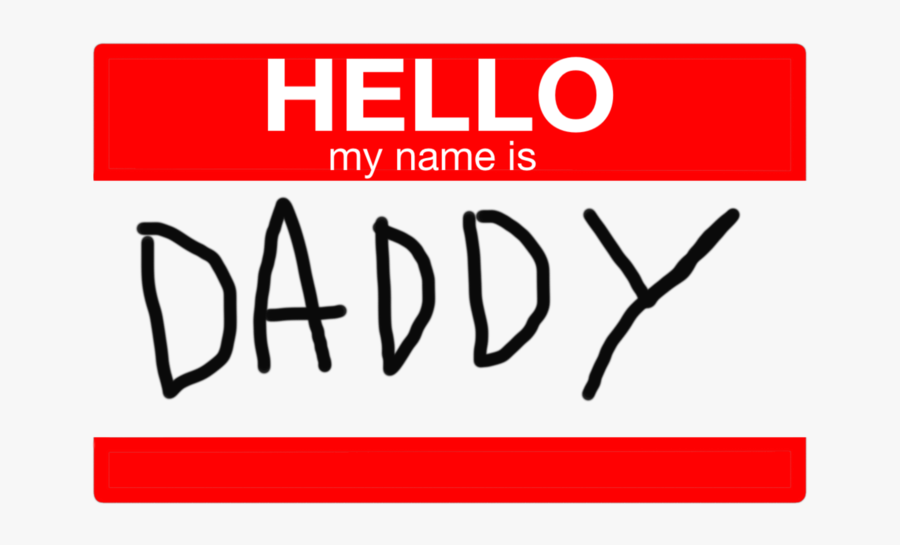 "hello My Name Is Daddy - Hello My Name Is Christian, Transparent Clipart