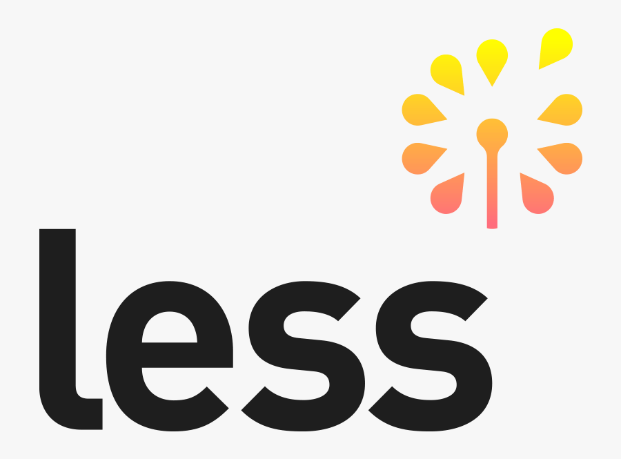 Less Logo Grey - Less Logo, Transparent Clipart