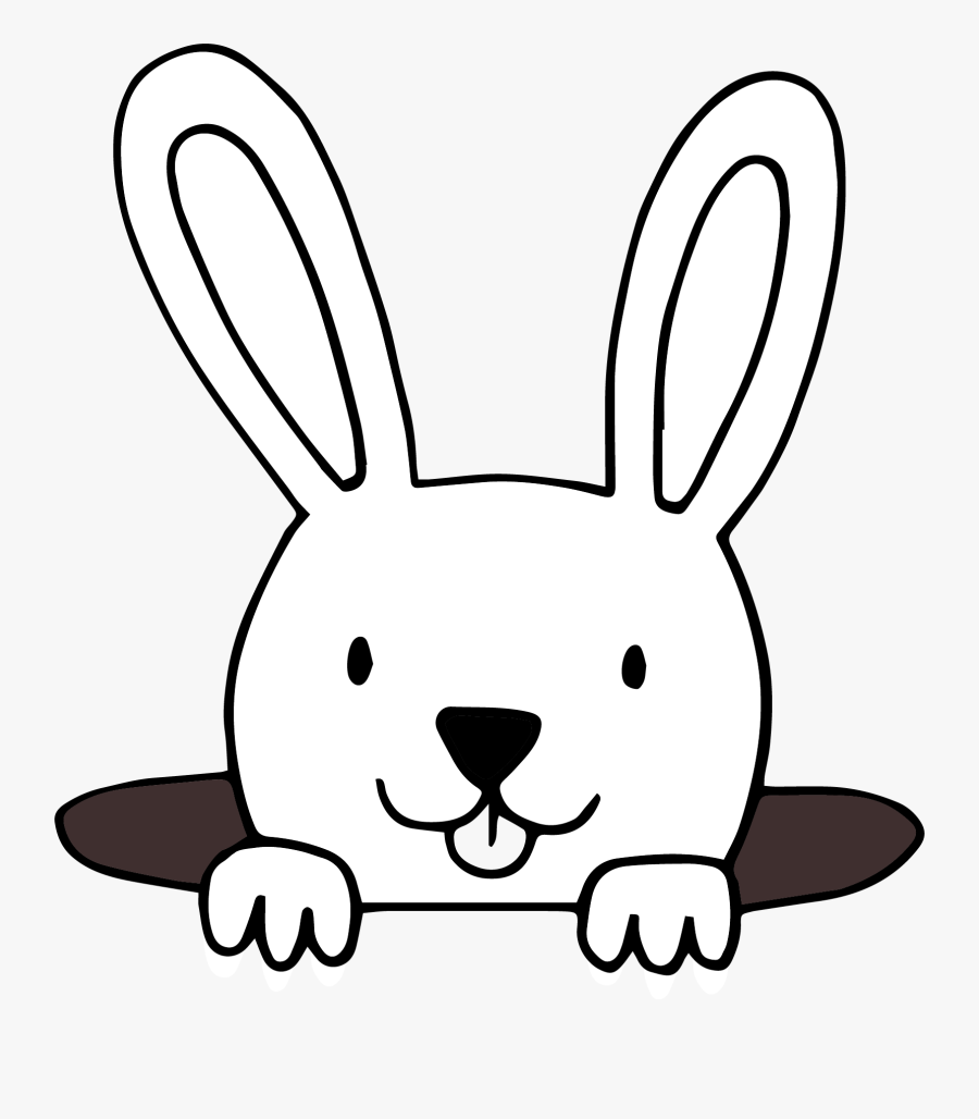 Bunny In Hole Png Picture - Bunny And Hole Clipart, Transparent Clipart