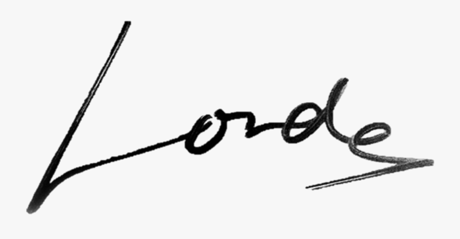 Lorde Signature, Transparent Clipart