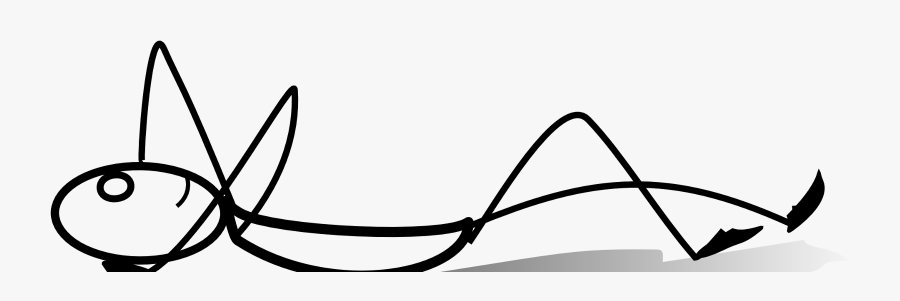 Stick Man Sleeping, Transparent Clipart