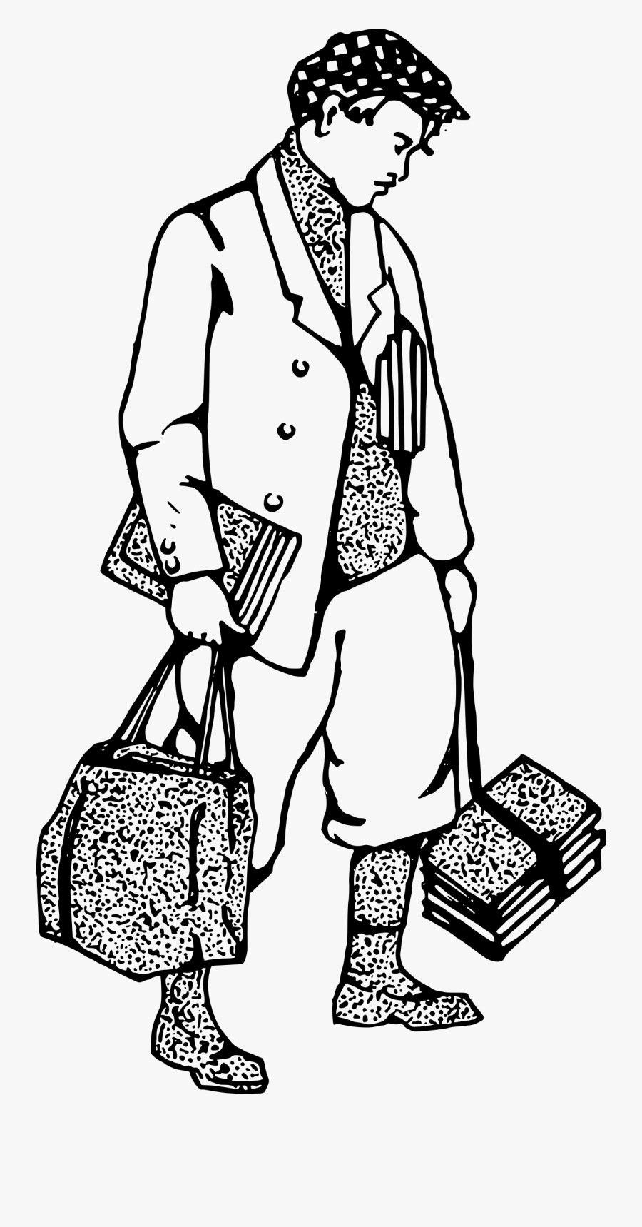 With Books Big Image - Clip Art, Transparent Clipart