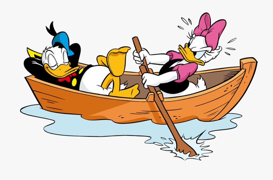 Transparent Daisy Duck Clipart - Daisy Duck In Boat, Transparent Clipart