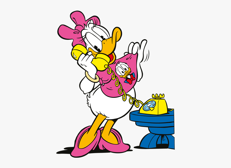 Bildergalerie Mit Infos Zu Daisy Duck, Bewohnerin Von - Donald Duck Am Telefon, Transparent Clipart