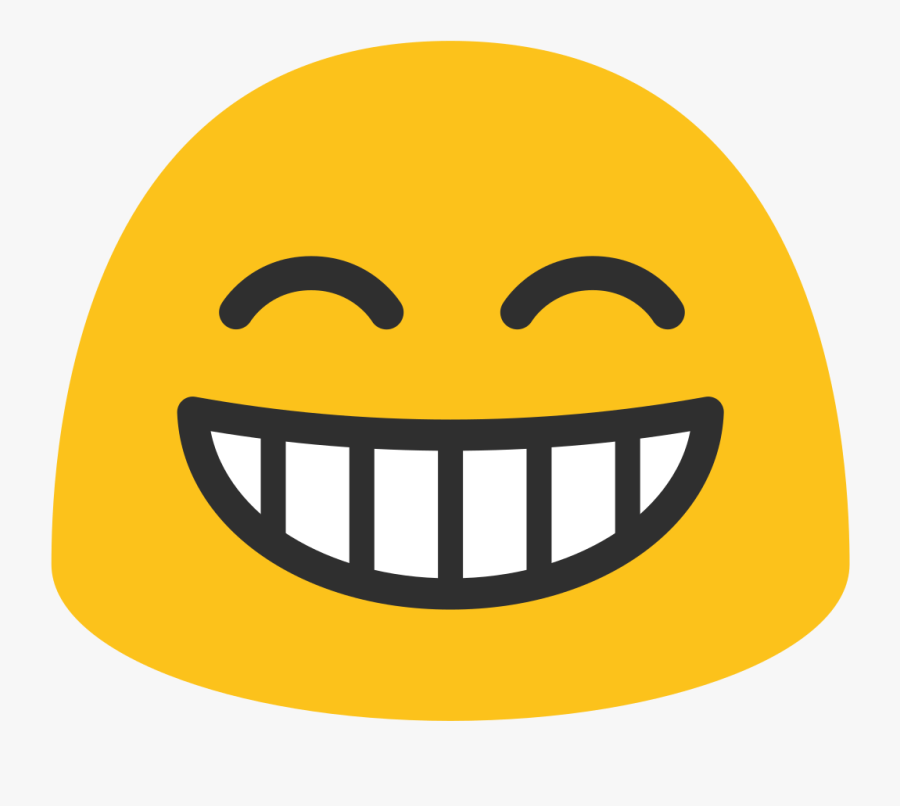 Android Smiling Emoji, Transparent Clipart