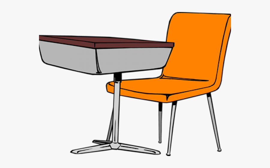 Cartoon Desk And Chair , Transparent Cartoons - Student Desk Clipart, Transparent Clipart