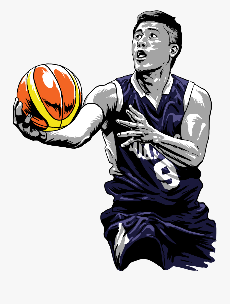 Enzo Jericho Cruz Study - Basketball Player, Transparent Clipart
