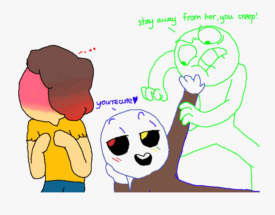 Omega Ink Be Flirting *laughs Abit* - Girl Drawing Base, Transparent Clipart