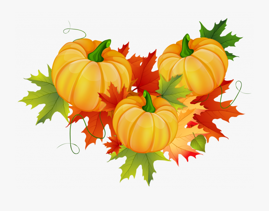 Decorative Clipart Thanksgiving - Clip Art Thanksgiving Pumpkins, Transparent Clipart