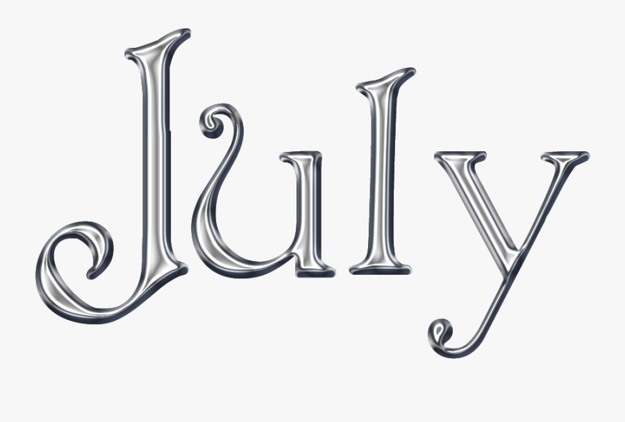 July Clipart Word July - Word July Clipart, Transparent Clipart