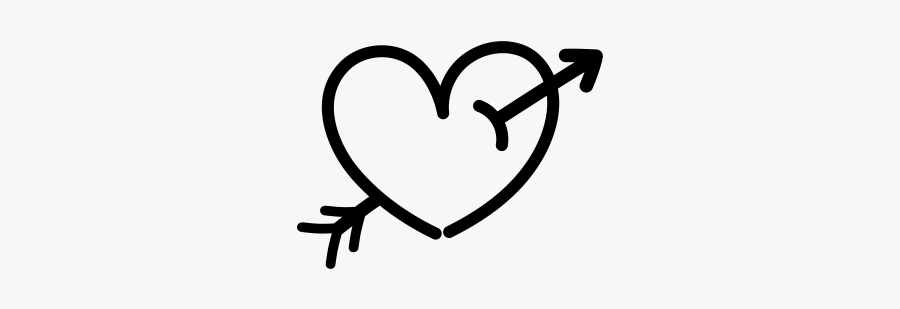 "
 Class="lazyload Lazyload Mirage Cloudzoom Featured - Hand Drawn Heart With Arrow Png, Transparent Clipart