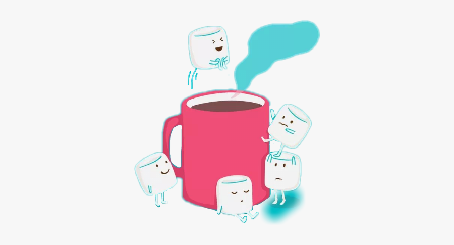 #marshmallows #cute #chocolate - Açucar Desenho Png, Transparent Clipart