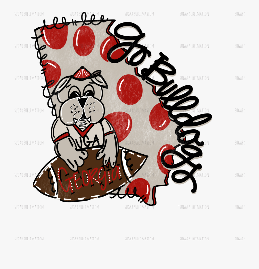 Georgia Bulldog Clipart, Transparent Clipart