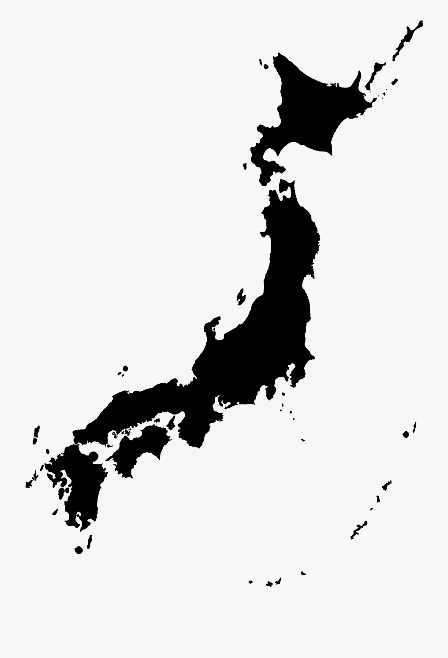 Japan Map No Background, Transparent Clipart