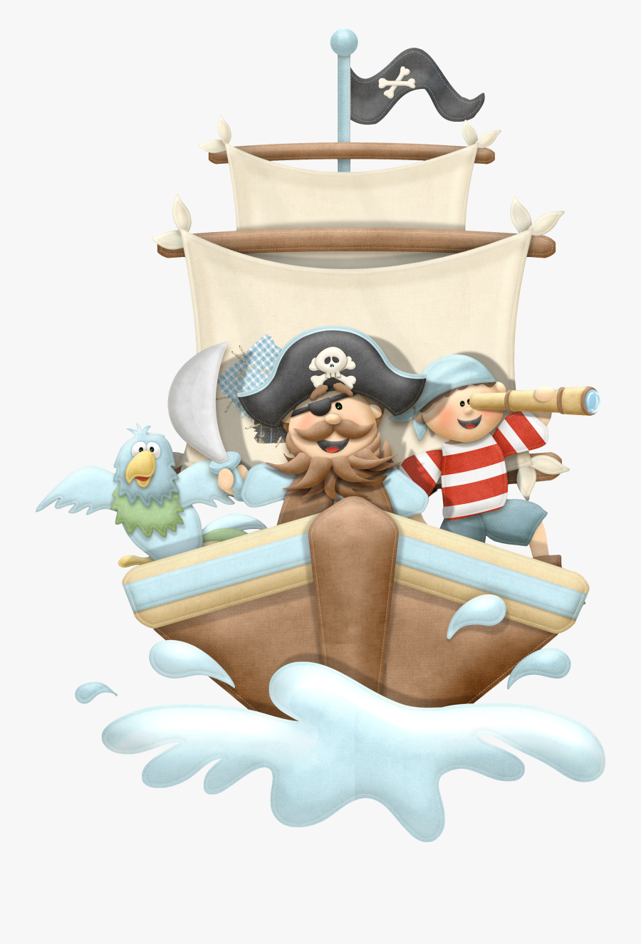 Revista De Colorir Tema Pirata, Transparent Clipart