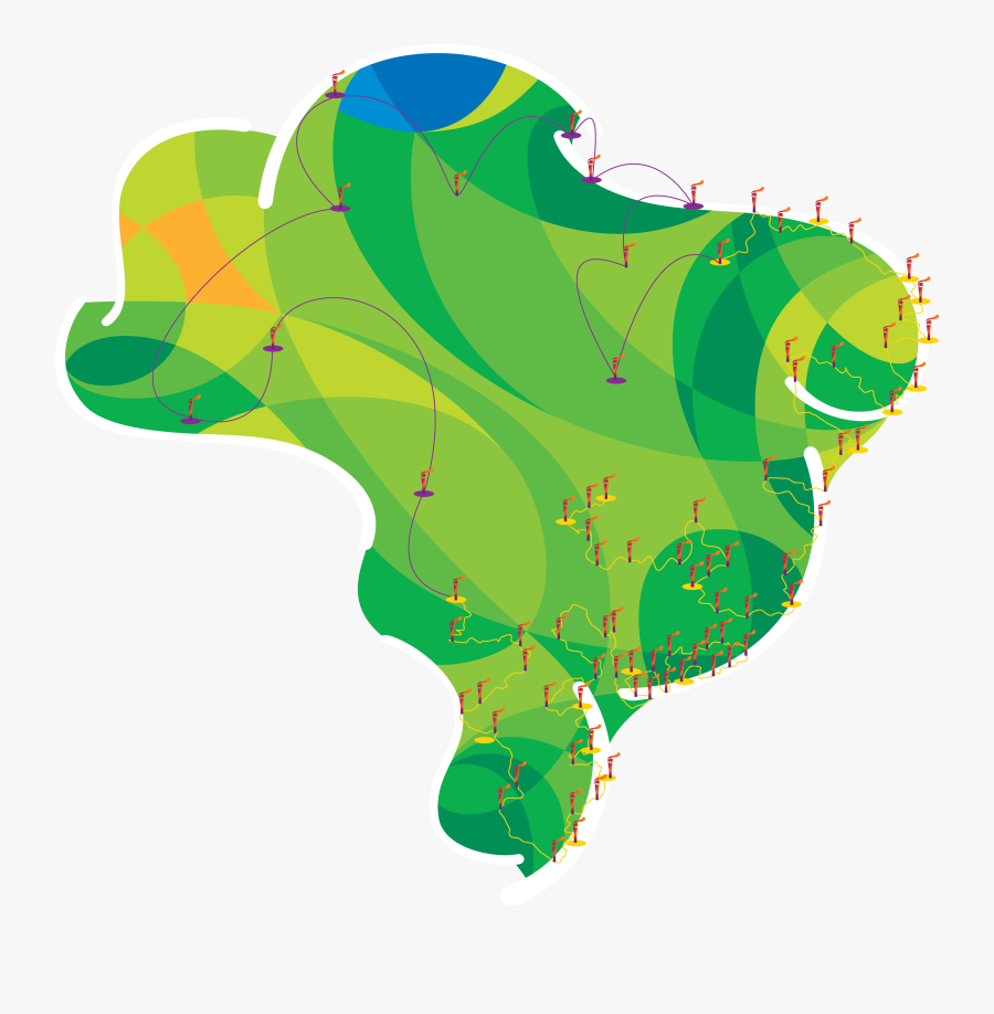 Rio 2016 Torch Relay, Transparent Clipart