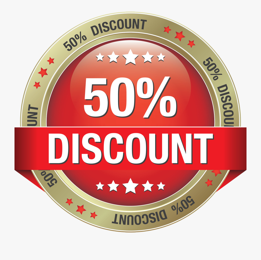 Discount Download Png - 50 Discount Offer Png, Transparent Clipart