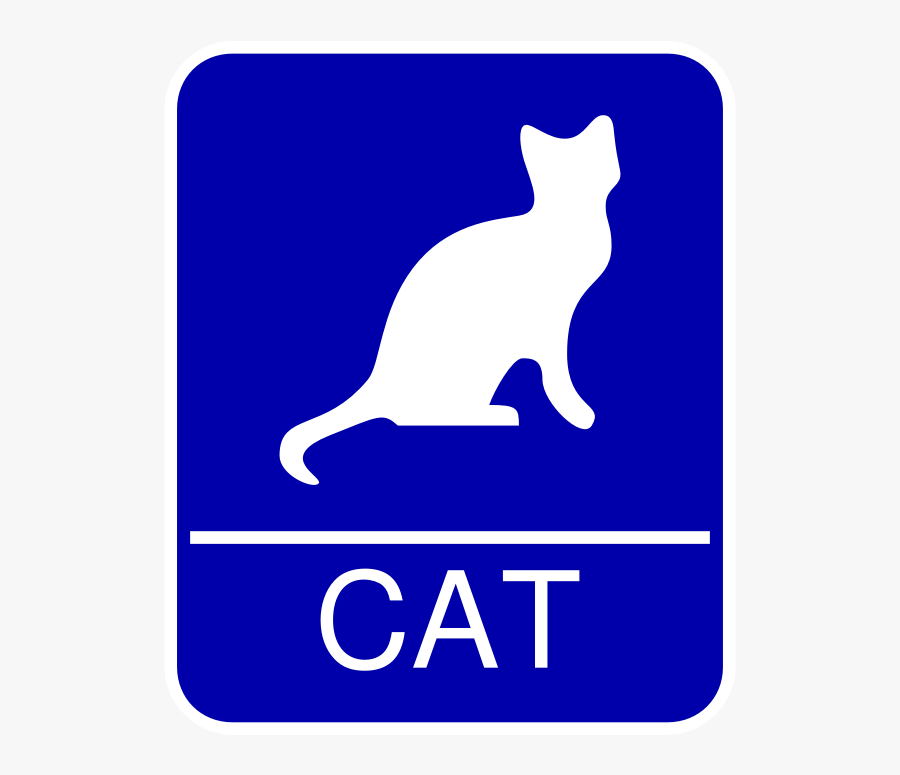 Cat Restroom Sign - Hey Today Is My Birthday, Transparent Clipart