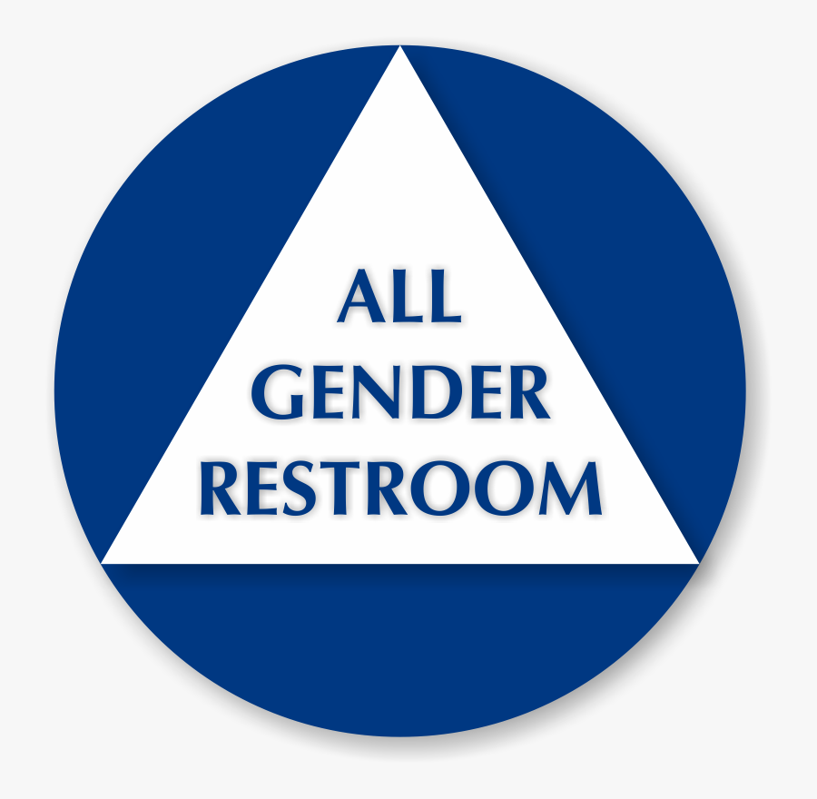 All Gender Restroom Signs - Unisex Public Toilet, Transparent Clipart