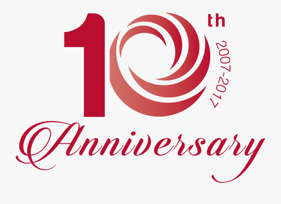 Discount Png Transparent Images - 10 Years Anniversary 2007 2017, Transparent Clipart