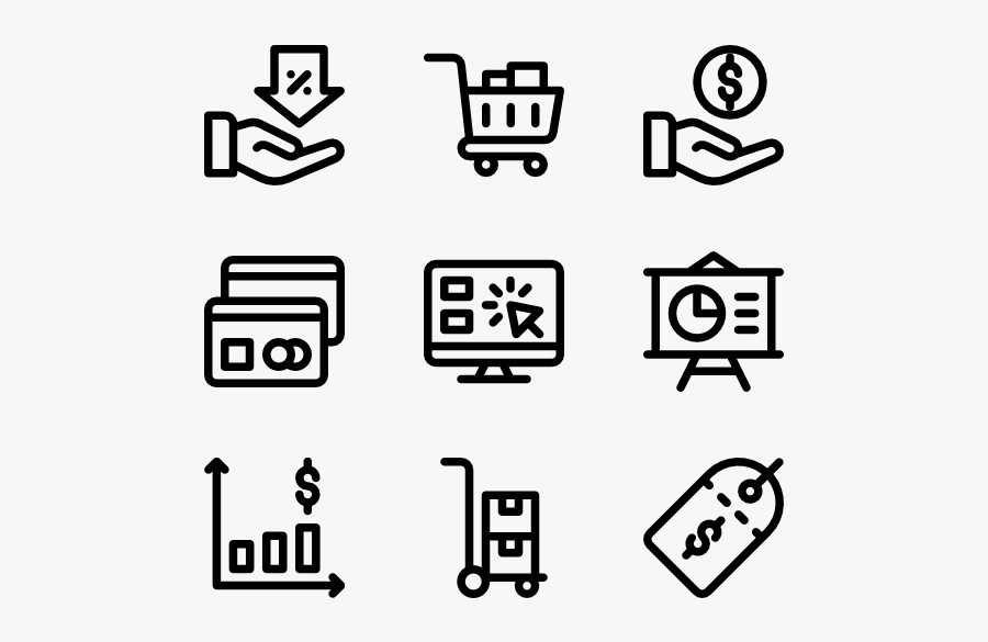 Sales - Cute Plane Icon Transparent Background, Transparent Clipart