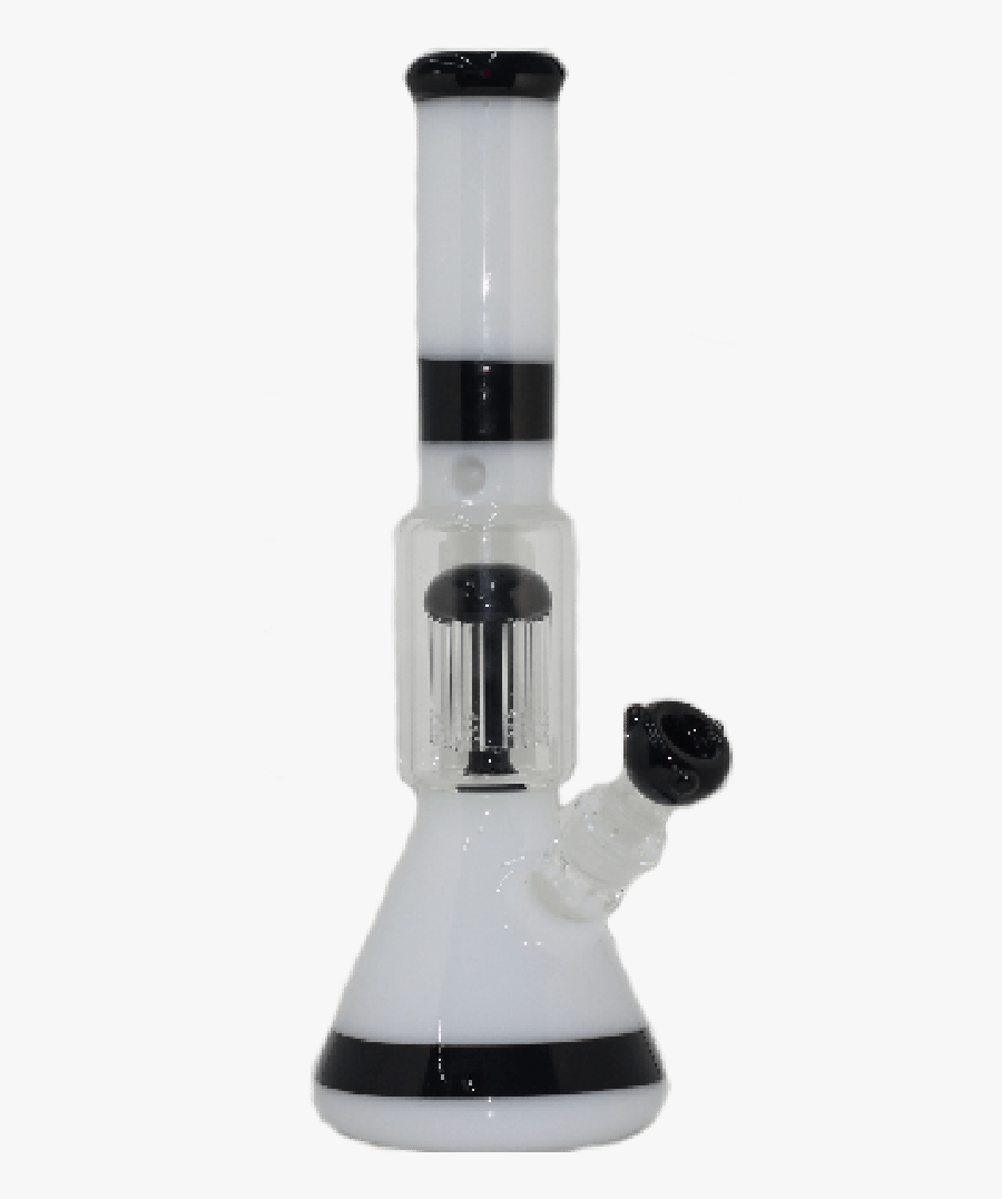 Water Pipe 16″ Black And White Beaker - Glass Bottle, Transparent Clipart