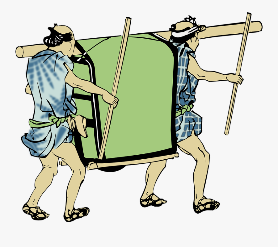江戸 時代 籠 料金, Transparent Clipart