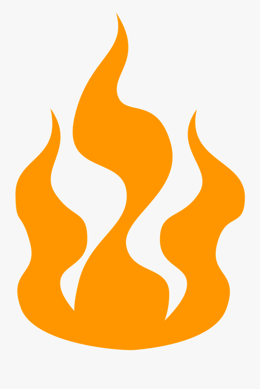 Fire, Hot, Icon, Silhouette, Burn, Flame - Fire Blaze Silhouette, Transparent Clipart